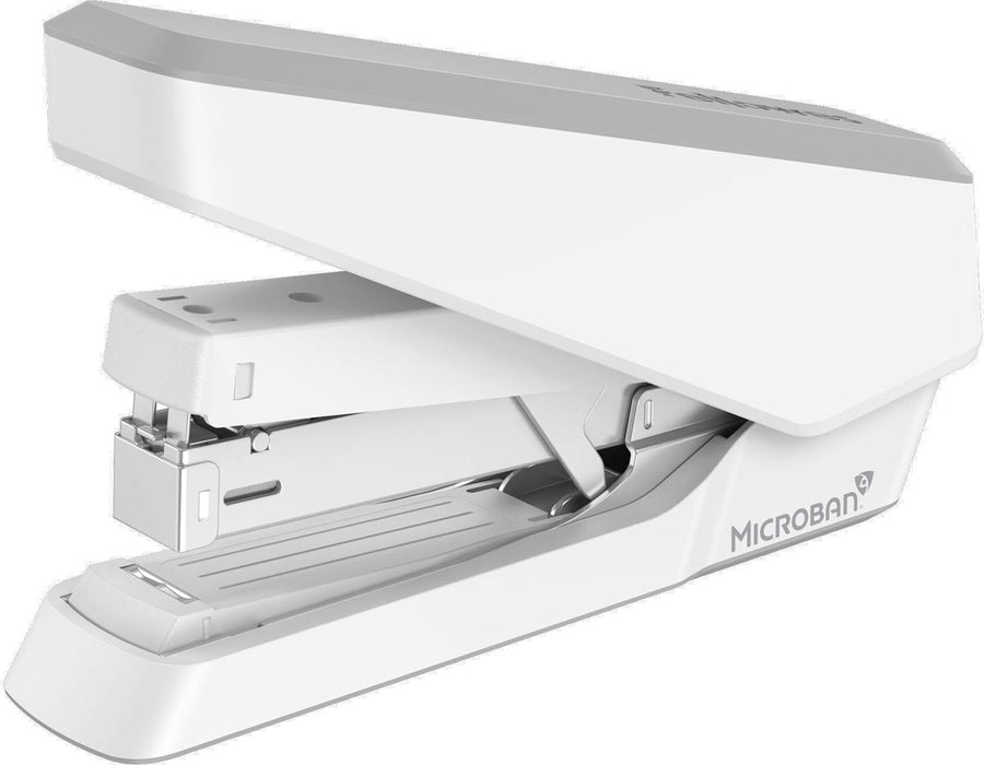 Nietmachine Fellowes LX870 EasyPress met Microban, volledige strip, 40 vel, wit