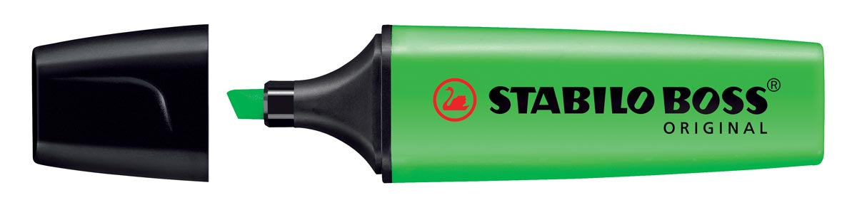 STABILO BOSS ORIGINAL markeerstift, groen 10 stuks, OfficeTown