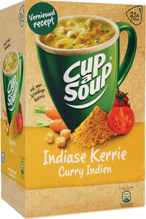 Cup-a-Soup Indiase kerrie, doos van 21 zakjes van 175 ml