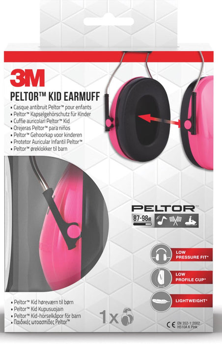 3M oorkap Pelton Kid, roze