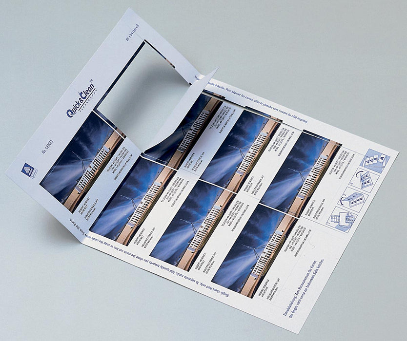 AVERY visitekaarten voor inkjet Quick&Clean  mat, 80 kaartjes, 260 g/m² 5 stuks, OfficeTown