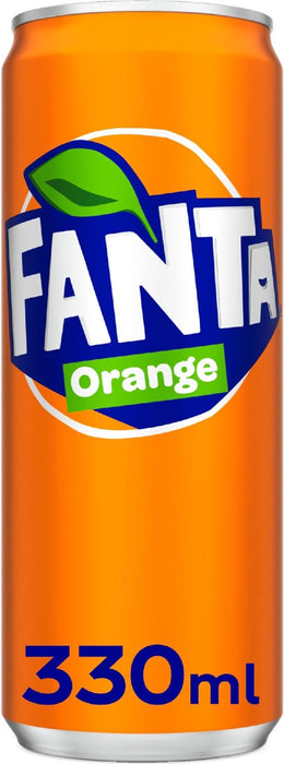 Fanta Orange frisdrank, 24 stuks, 33 cl blik