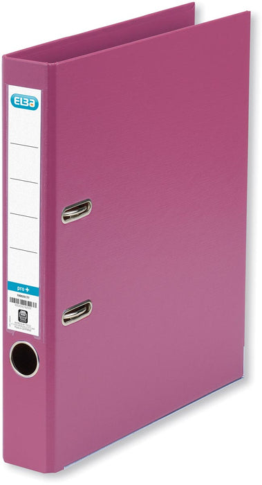 Elba ordner Smart Pro+, roze, 5 cm brede rug