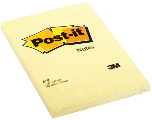 Post-it Notes, ft 102 x 152 mm, geel, blok van 100 vel, OfficeTown