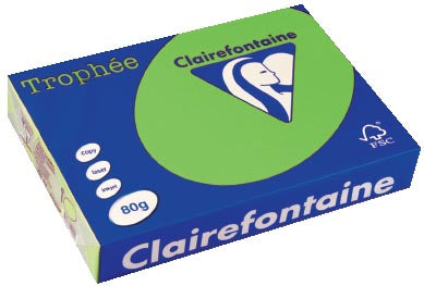 Clairefontaine Trophée Intens, gekleurd papier, A4, 80 g, 500 vel, muntgroen 5 stuks, OfficeTown
