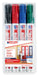 Edding permanent marker 3000, etui van 4 stuks in geassorteerde kleuren 10 stuks, OfficeTown