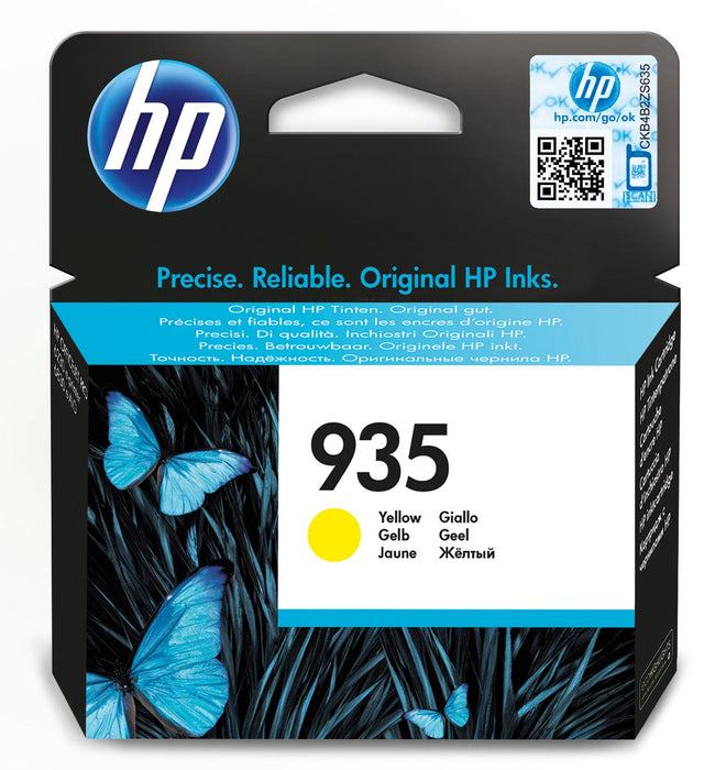 HP inktcartridge 935, 400 pagina's, OEM C2P22AE, geel - Geschikt voor OfficeJet Pro 6230/6800 Series/6800 Series