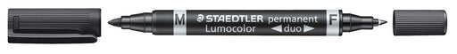 Staedtler Lumocolor Duo 348, permanent marker, zwart 10 stuks, OfficeTown