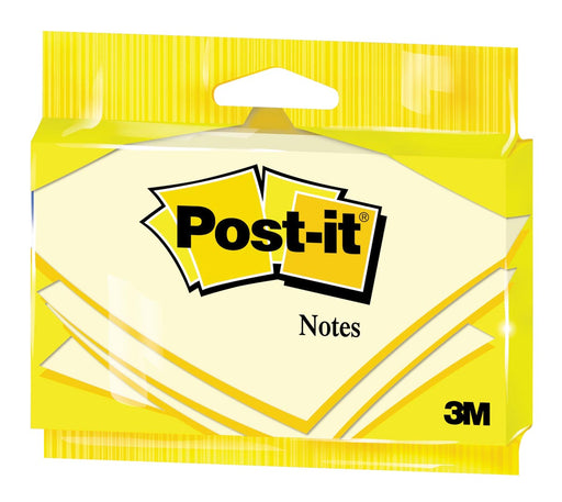 Post-it Notes, 100 vel, ft 76 x 127 mm, geel, op blister 12 stuks, OfficeTown