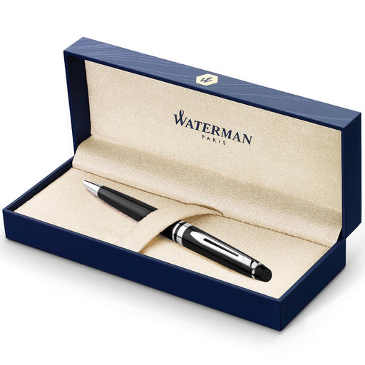 Waterman Expert balpen, medium, zwart/zilver, in giftbox 25 stuks, OfficeTown