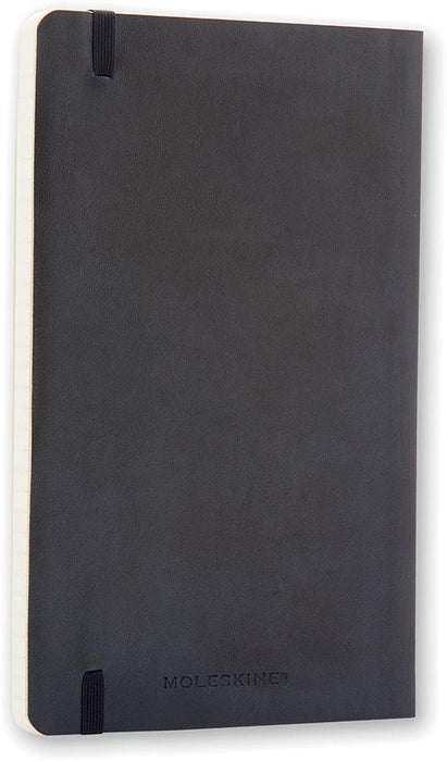 Moleskine notitieboek, ft 13 x 21 cm, gelinieerd, soepele kaft, 192 pagina's, zwart