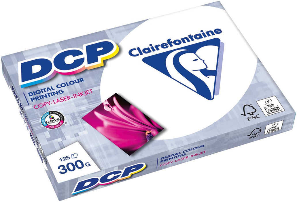 Clairefontaine DCP presentatiepapier A4, 300 g, pak van 125 vel 5 stuks, OfficeTown