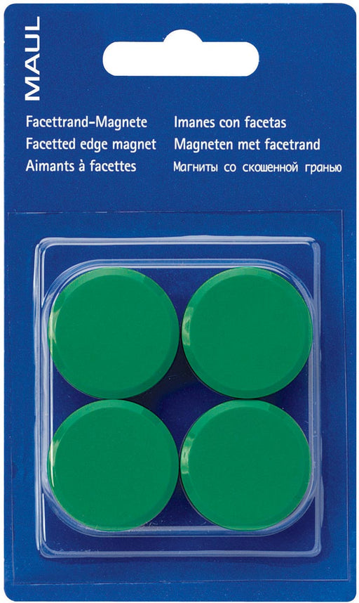 MAUL magneet Solid 20mm trekkracht 300gr blister 8 groen 12 stuks, OfficeTown