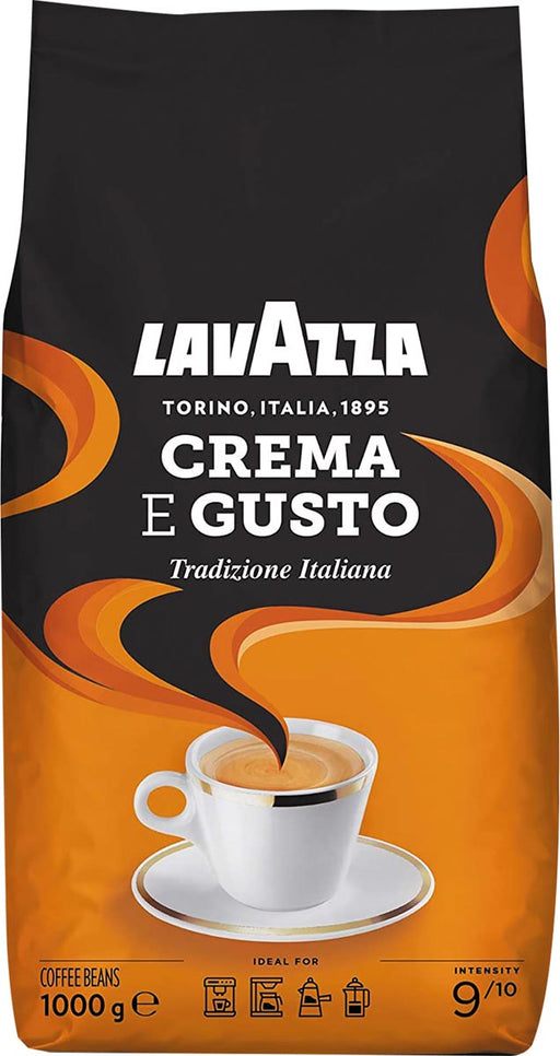 Lavazza koffiebonen cafe crema e gusto classic, zak van 1 kg 6 stuks, OfficeTown