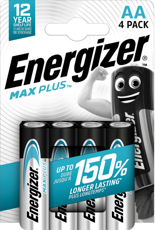 Energizer batterijen Max Plus AA/LR06/E91, blister van 4 12 stuks, OfficeTown