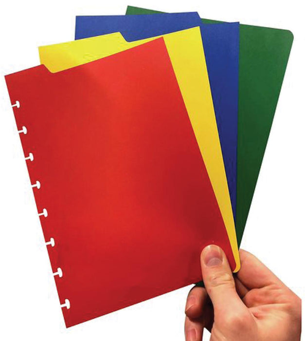 Tabbladen voor Correctbook A5, 4 tabs in diverse kleuren