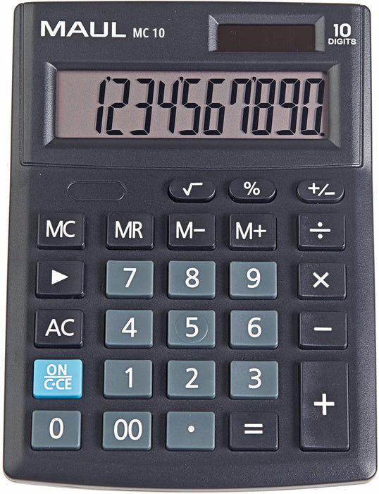 MAUL bureau-rekenmachine MC 10, zwart