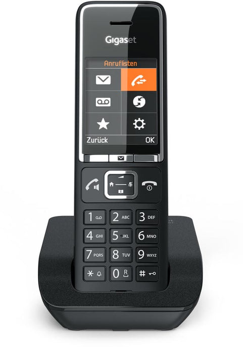 Gigaset Comfort 550 DECT draadloze telefoon, zwart - Draadloze telefoon zonder antwoordapparaat