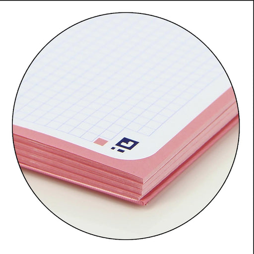 Oxford School Touch Europeanbook spiraalblok, ft A4+, 160 bladzijden, geruit 5 mm, pastel roze 5 stuks, OfficeTown