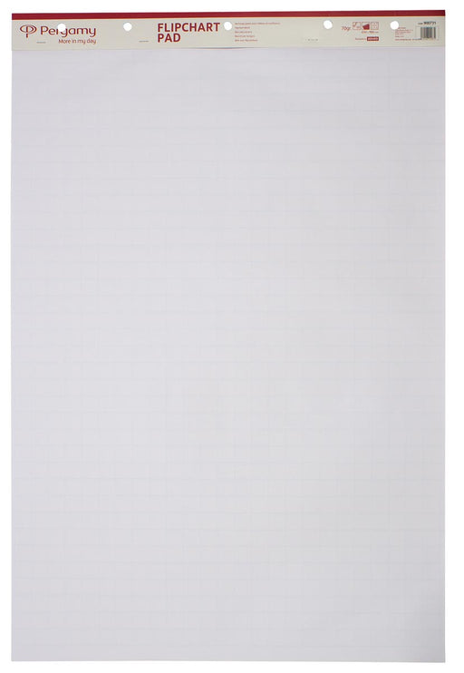 Pergamy flipchartpapier, ft 65 x 98 cm, geruit en blanco, pak met 50 blad 2 stuks, OfficeTown