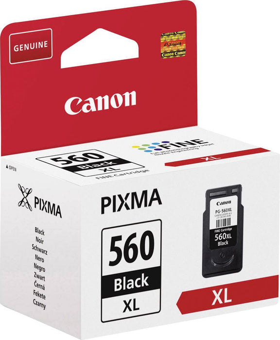 Canon inktcartridge PG-560XL, 400 pagina's, OEM 3712C001, zwart - Geschikt voor PIXMA TS5350, TS5351, TS5352, TS5353, TS7450, TS7451