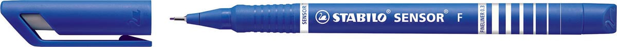 STABILO SENSOR fineliner, 0,3 mm, blauw 10 stuks