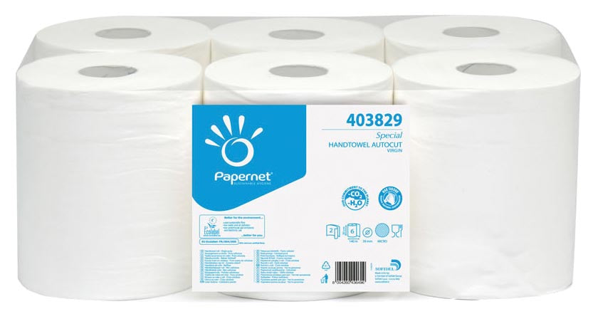 Papernet Handdoekrol Special, 2-laags, 140 meter, 6 rollen per pak