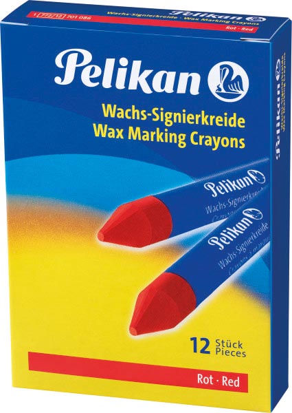 Pelikan vetkrijt 772 rood - Voor schrijven op verschillende oppervlakken.