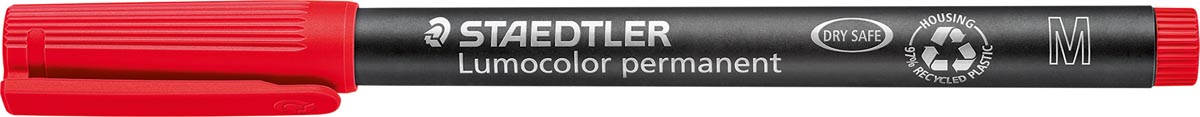 Staedtler Lumocolor 317, OHP-marker, permanent, 1,0 mm, rood