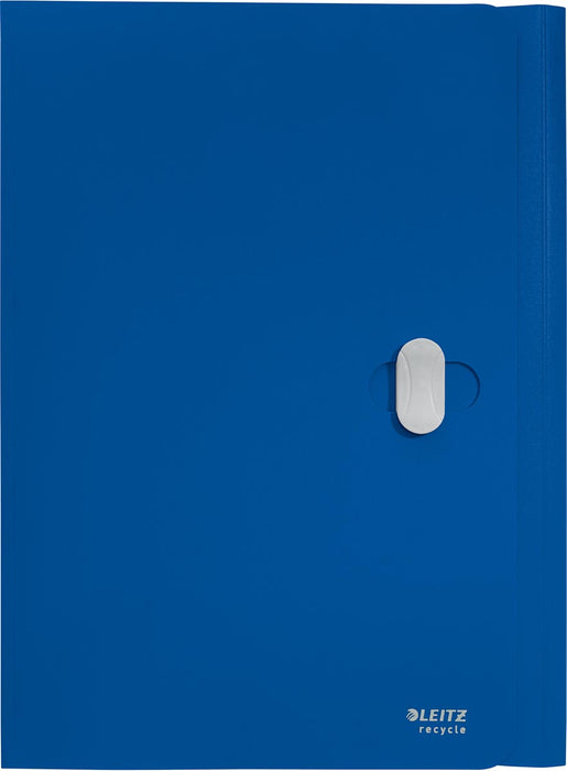 Leitz Recycle klepmap, blauw, A4-formaat van gerecycled PP