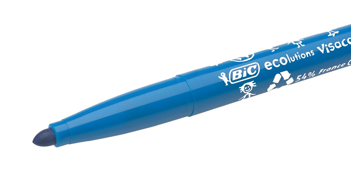 Bic Kids Viltstiften Visacolor XL Ecolutions 12 stiften in een kartonnen etui