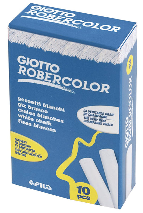 Giotto Robercolor wit krijt, doos met 10 stuks