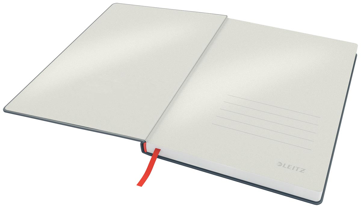 Leitz Cosy notitieboek met harde kaft, voor ft B5, gelijnd, grijs 5 stuks, OfficeTown
