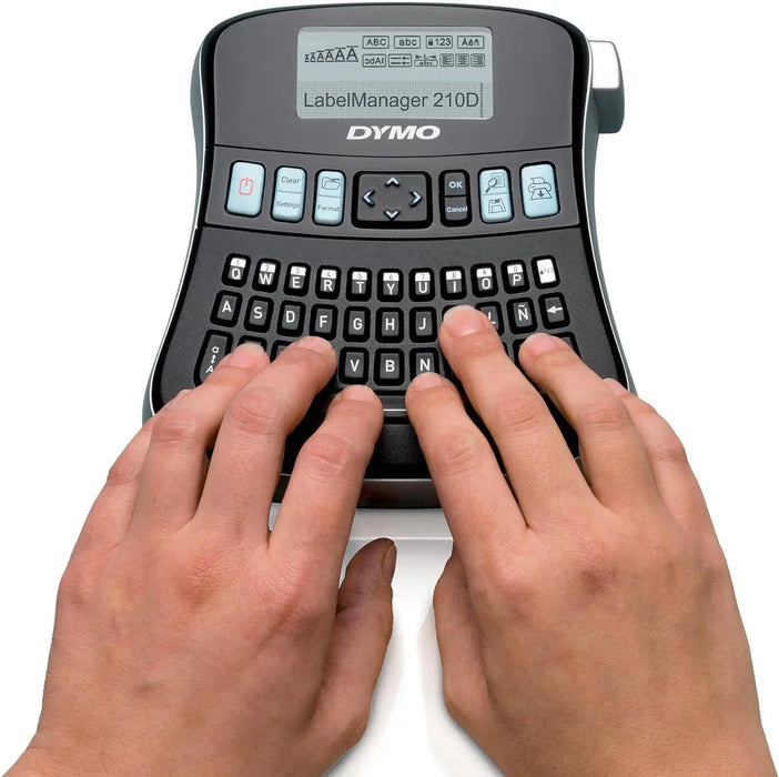 Dymo labelmaker LabelManager 210D+, azerty toetsenbord met eenvoudige navigatie