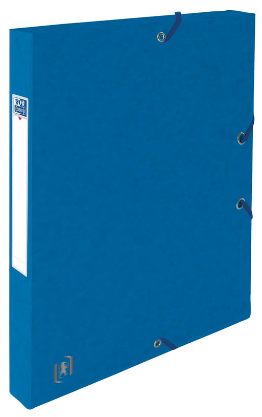 Elba elastobox Oxford Top File+ rug van 2,5 cm, blauw 12 stuks, OfficeTown