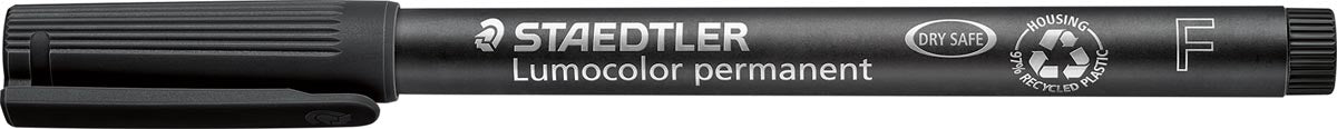 Staedtler Lumocolor 318, OHP-marker, permanente marker, 0,6 mm, zwart
