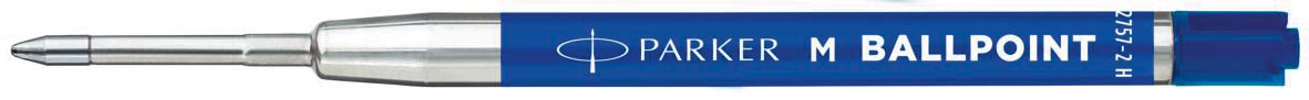 Parker Eco navulling voor balpen, medium, blauw, verpakking van 2 stuks