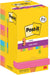 Post-It Super Sticky Z-Notes Carnival, 90 vel, ft 76 x 76 mm, 8 + 4 GRATIS 6 stuks, OfficeTown