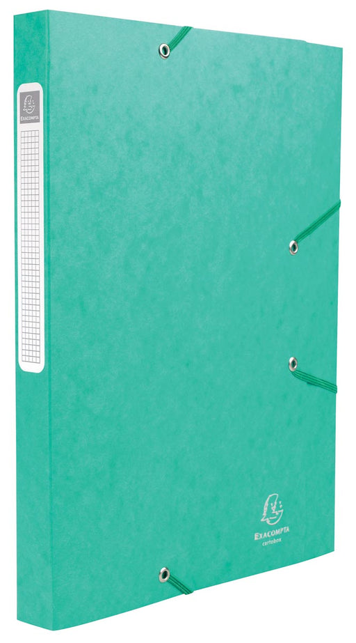 Exacompta Elastobox Cartobox rug van 2,5 cm, groen, 5/10e kwaliteit 25 stuks, OfficeTown