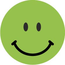 Avery rating dots, diameter 19 mm, rol met 250 stuks, smiley, groen 10 stuks, OfficeTown