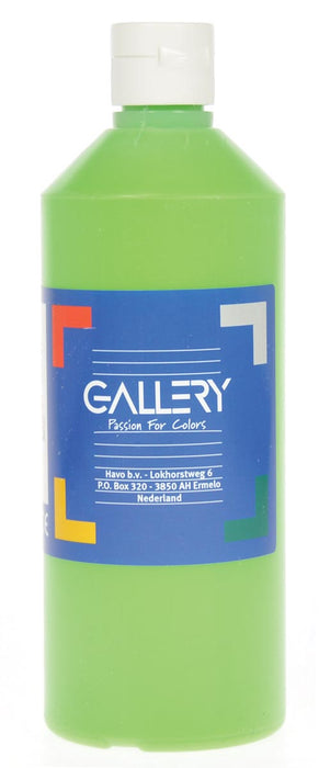 Galerij plakkaatverf, 500 ml fles, lichtgroen