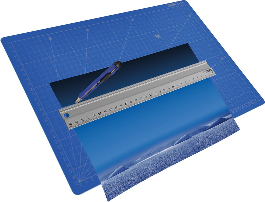 Desq Professionele snijmat, zelfherstellend oppervlak, blauw, 30 x 45 cm