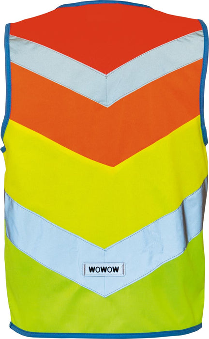 Wowow Regenboog Jas met reflecterend vest, L (kind)