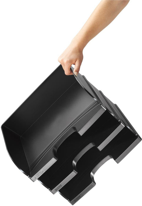 4 stukken stevige polystyreen bakken met extra capaciteit - OfficeTown