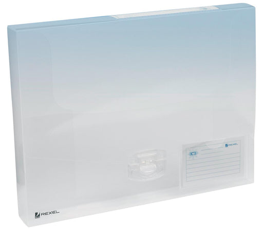 Rexel elastobox Ice transparant, rug van 4 cm 10 stuks, OfficeTown