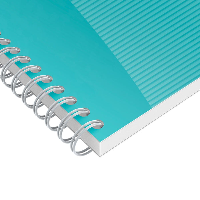 Oxford Office Essentials taskmanager, 230 bladzijden, ft 14,1 x 24,6 cm, aqua 5 stuks