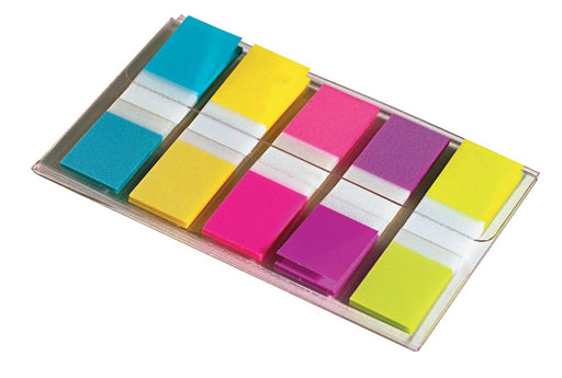 Post-it Index Smal, ft 11,9 x 43,2 mm, blister met 5 kleuren, 20 tabs per kleur 6 stuks, OfficeTown