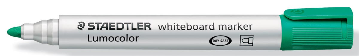 Staedtler Lumocolor whiteboardmarker groene 10-pack met ronde punt