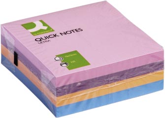 Q-CONNECT Quick Notes, ft 76 x 76 mm, 320 vel, geassorteerde kleuren