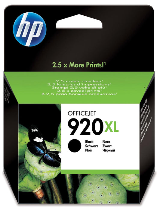 HP inktcartridge 920XL, 1.200 pagina's, OEM CD975AE, zwart